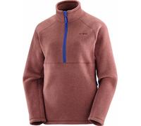 Salomon - Pile a mezza zip - Chroma Fleece HZ W Rum Raisin per Donne - Taglia XL - Bordeaux