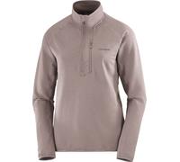 Salomon - Pile leggera e stretch con zip - Sntial Lightwarm HZ W Iron per Donne - Taglia M - Beige