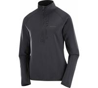 Salomon - Pile stretch e leggera con mezza cerniera - Sntial Lightwarm HZ W Deep Black - Taglia M - Nero