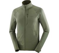 Salomon - Pile tecnico caldo e leggero - Sntial Lightwarm FZ M Grape Leaf per Uomo - Taglia S - Kaki