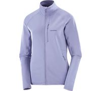 Salomon - Pile tecnico caldo e leggero - Sntial Lightwarm Fz W Blue Granite per Donne - Taglia L - Viola