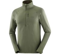 Salomon - Pile tecnico caldo e leggero - Sntial Lightwarm HZ M Grape Leaf per Uomo - Taglia M - Kaki