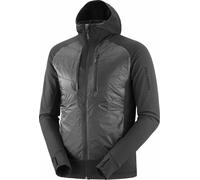 Salomon - Piumino in PrimaLoft® - Elixir Hybrid HD Insulator M Deep Black per Uomo in Pelle - Taglia L - Nero