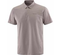 Salomon - Polo da escursionismo stretch in 4 direzioni e maniche corte - Trackline Polo M Iron per Uomo - Taglia M - Beige