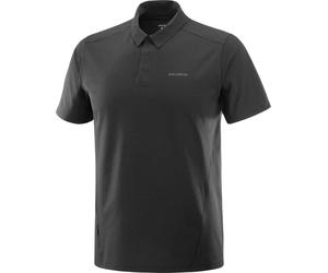 Salomon - Polo da escursionismo versatile - Trackline Polo M Deep Black per Uomo - Taglia M - Nero