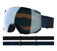 Salomon RADIUM ML, maschera sci unisex antiappannamento per trail running e avventure in montagna, Dress Blue/LightBlue