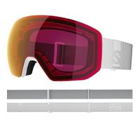 Salomon RADIUM PRO S SIGMA, maschera sci e snowboard unisex antiappannamento per trail running e avventure in montagna, White/PR
