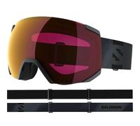 Salomon RADIUM SIGMA, maschera sci unisex antiappannamento per trail running e avventure in montagna, Ebony/PR