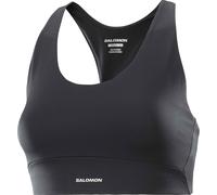 Salomon - Reggiseno sportivo stretch - Shakeout Core Bra W Deep Black per Donne - Taglia L - Nero