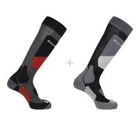 SALOMON S/access 2-pack - Uomo - Grigio / Nero / Rosso - Taglia 42 - 44- modello 2024