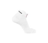 Salomon s lab glide ankle socks white red
