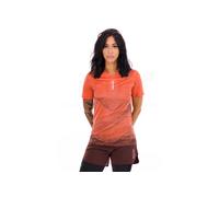 Maglia a maniche corte salomon s lab ultra print rossa da donna