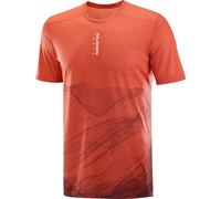 SALOMON S/lab Ultra Tee Aop - Uomo - Rosso / Marrone - Taglia L- modello 2025