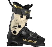 Salomon S/Pro Supra Dual Boa 105W, scarponi da sci, donna, nero/giallo 26,5 Black/Birch/Gold Metallic