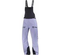 Salomon - Salopette impermeabile da donna - Absolute 3L Bib W Blue Granite/Deep Black per Donne - Taglia M - Viola