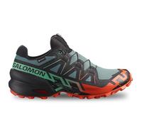 Salomon Speedcross 6 GTX M - scarpe trail running - uomo 9,5 UK Black/Green/Orange man Gore-Tex