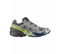Salomon - Scarpe trail - Speedcross 6 M Castlerock / Lime Cream / Poseidon per Uomo - Taglia 42 - Grigio
