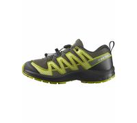 Salomon - Scarpe trekking bambino - XA Pro V8 J Urban Chic / Black / Dark Citron - Taglia Bambino 39 - Kaki