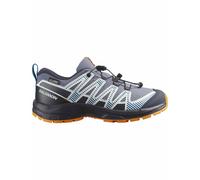Salomon - Scarpe trekking bambino - XA Pro V8 WP J Grayness/Dark Blue - Taglia Bambino 36
