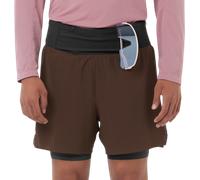 Salomon SENSE AERO 2IN1 TRAIL 5" Shorts S Marrone