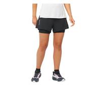 Salomon Sense Aero 2In1 W - pantaloni trail running - donna Black M