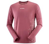 Salomon - Sense Aero L/S Tee GFX - Maglia da corsa S rosso/fuchsia