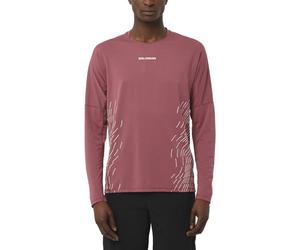 Salomon Sense Aero Ls GFX M - maglia a maniche lunghe - uomo Dark Pink L