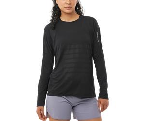 Salomon SENSE AERO LS TEE GFX W Magliette a maniche lunghe XS Nero