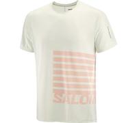 SALOMON Sense Aero Ss Tee Gfx - Uomo - Verde / Rosso - Taglia XL- modello 2025
