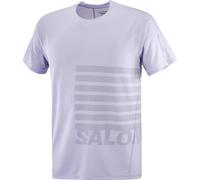 SALOMON Sense Aero Ss Tee Gfx - Uomo - Viola / Grigio - Taglia XL- modello 2025