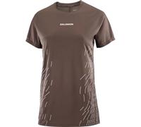 SALOMON Sense Aero Ss Tee Gfx W - Donna - Marrone - Taglia L- modello 2025