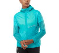 Salomon SENSE AERO WIND JKT W Giacche con cappuccio XS Azzurro