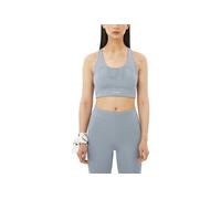Salomon - Reggiseno sportivo elasticizzato in poliestere riciclato - Shakeout Core Bra W Trade Winds per Donne in Poliestere Riciclato - Taglia S - Grigio