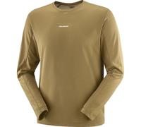 SALOMON Shkout Core Ls Tee - Uomo - Marrone / Verde - Taglia L- modello 2025