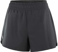 Salomon - Short da running - Shakeout Easy Shorts 4” W Deep Black per Donne - Taglia XS - Nero Nero XS