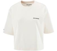 SALOMON Short Ss Tee Relaxed W - Donna - Bianco - Taglia L- modello 2026