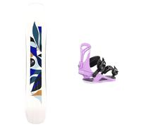 Salomon Snowboard - Attacchi da snowboard All mountain - Pack Rumble Fish 2025 - Bianco