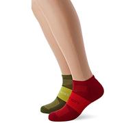 Salomon SONIC 2-PACK LC1131900 2 Paia di Calzini Corti, Unisex, Poliamide, Rosso/Giallo (Biking Red/Citronelle), Taglia M (39-41)