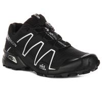 Salomon Speedcross 3 Stringata Rapida Trainer Donna Nero Argento Taglia UK 4-7