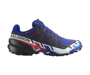 Salomon SpeedCross 6 Gore-tex Equipe Surf The Web/Fiery Red 47 1/3 Blu