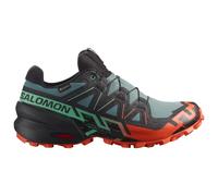 Salomon - Scarpe da trail in GORE-TEX - Speedcross 6 GTX North Atlantic/Black/Cherry Tomato per Uomo - Taglia 11,5 UK - Nero Nero 11,5 UK