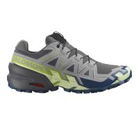 Salomon - Scarpe trail - Speedcross 6 M Castlerock / Lime Cream / Poseidon per Uomo - Taglia 46 2/3 - Grigio