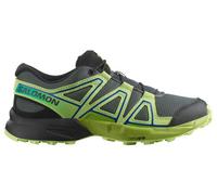 Scarpe Salomon Speedcross grigio scuro verde lime bambini - 32