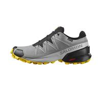 SALOMON Speedcross Gore-Tex Scarpe Impermeabili da Trail Running da Uomo, Protezione dalle intemperie, Grip aggressivo, Calzata precisa, Sharkskin/Black/Lemon, 40 EU