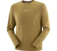 Salomon - T-shirt a maniche lunghe morbida e traspirante - Shakeout Core LS Tee M Brilliant Olive per Uomo - Taglia XL - Kaki Kaki XL