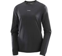 Salomon - T-shirt a maniche lunghe morbida e traspirante - Shakeout Core LS Tee W Deep Black per Donne - Taglia L - Nero Nero L