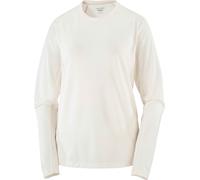 Salomon - T-shirt a maniche lunghe morbida e traspirante - Shakeout Core LS Tee W Whisper White per Donne - Taglia S - Beige Beige S