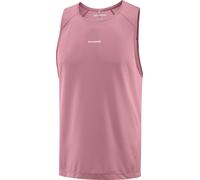 Salomon - T-shirt da corsa stretch e traspirante - Shakeout Core Tank M Dusky Orchid per Uomo - Taglia S - Bordeaux