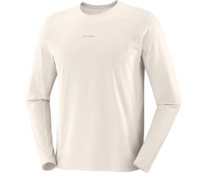 Salomon - T-shirt da escursionismo stretch a maniche lunghe - Trackline LS Tee M Silver Cloud per Uomo - Taglia M - Grigio