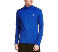 Salomon T-Shirt da Uomo a Maniche Lunghe Agile Warm Hz, Mix Materiale Sintetico, Blu, XL